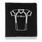Football Jersey Leather Binder - 1" - Black - Front View