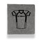 Football Jersey Leather Binder - 1" - Grey (Personalized)