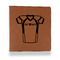 Football Jersey Leather Binder - 1" - Rawhide (Personalized)