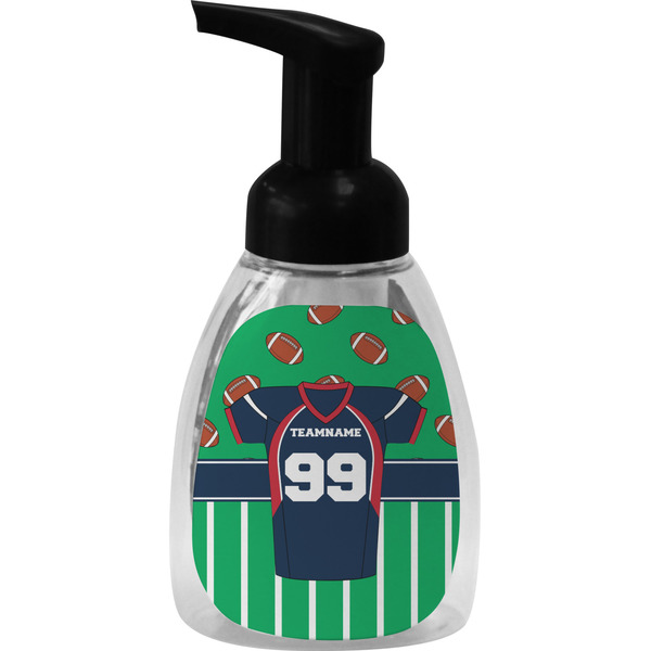 Custom Football Jersey Foam Soap Bottle - Black (Personalized)