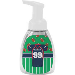 Football Jersey Foam Soap Bottle - White (Personalized)
