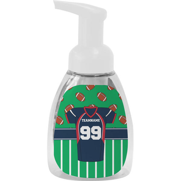 Custom Football Jersey Foam Soap Bottle - White (Personalized)