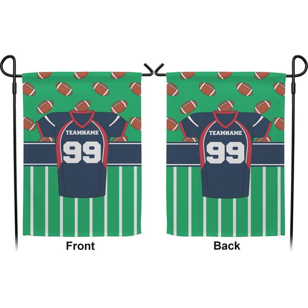 Football Jersey Garden Flag - Double Sided Front and Back