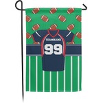 Football Jersey Small Garden Flag - Double Sided w/ Name and Number