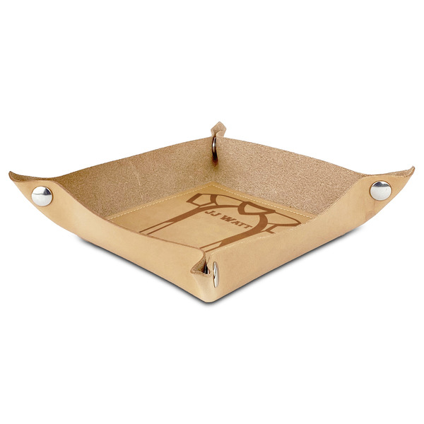 Football Jersey Genuine Leather Valet Trays - ANGLE (folded)