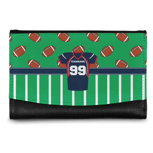 Custom Football Jersey Genuine Leather Women's Wallet - Small (Personalized)