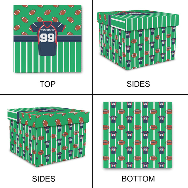 Football Jersey Gift Boxes with Lid - Canvas Wrapped - X-Large - Approval