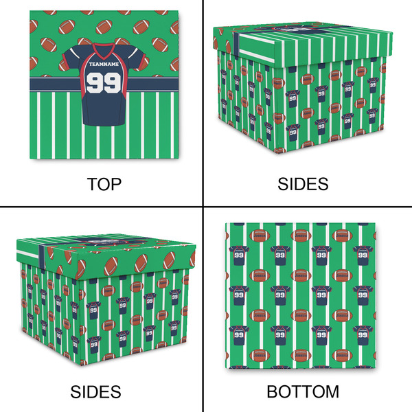 Football Jersey Gift Boxes with Lid - Canvas Wrapped - XX-Large - Approval