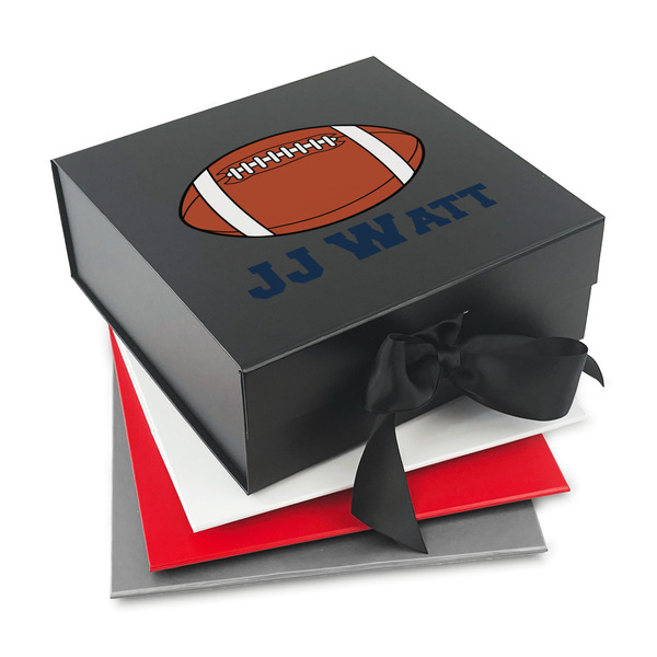 Custom Football Jersey Gift Box with Magnetic Lid (Personalized)