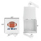 Football Jersey Gift Boxes with Magnetic Lid - White - Open & Closed