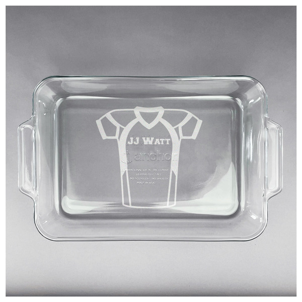 Football Jersey Glass Baking Dish - APPROVAL (13x9)