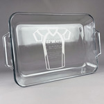 Football Jersey Glass Baking Dish - 13in x 9in (Personalized)