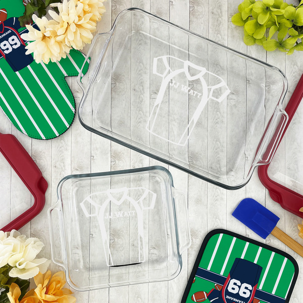 Football Jersey Glass Baking Dish Set - LIFESTYLE