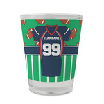 Football Jersey Glass Shot Glass - 1.5 oz - Set of 4 (Personalized)
