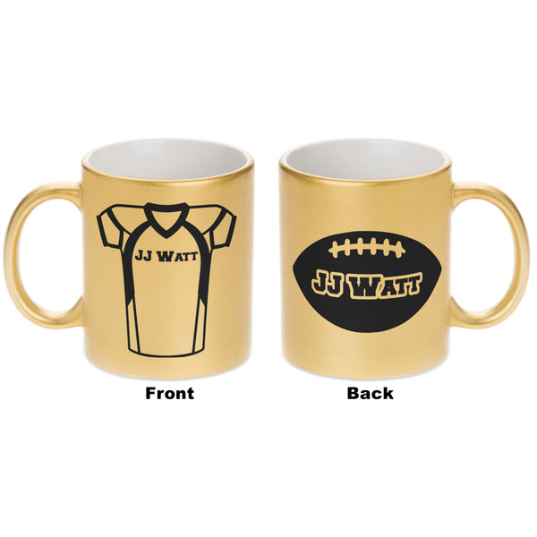 Football Jersey Gold Mug - Apvl