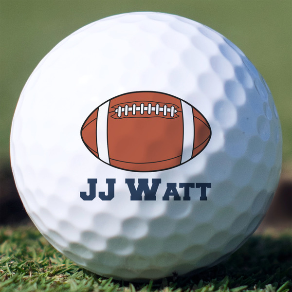 Custom Football Jersey Golf Balls - Titleist Pro V1 - Set of 3 (Personalized)