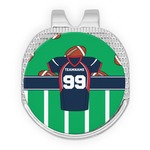 Football Jersey Golf Ball Marker - Hat Clip - Silver