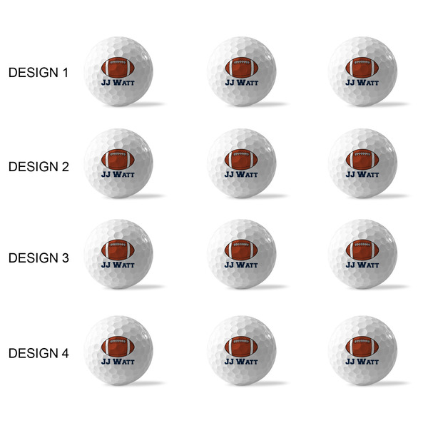 Football Jersey Golf Balls - Generic - Set of 12 - APPROVAL