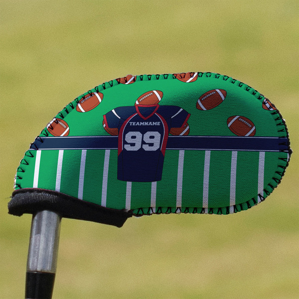 Custom Football Jersey Golf Club Iron Cover (Personalized)