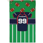 Football Jersey Golf Towel - Poly-Cotton Blend - Small w/ Name and Number