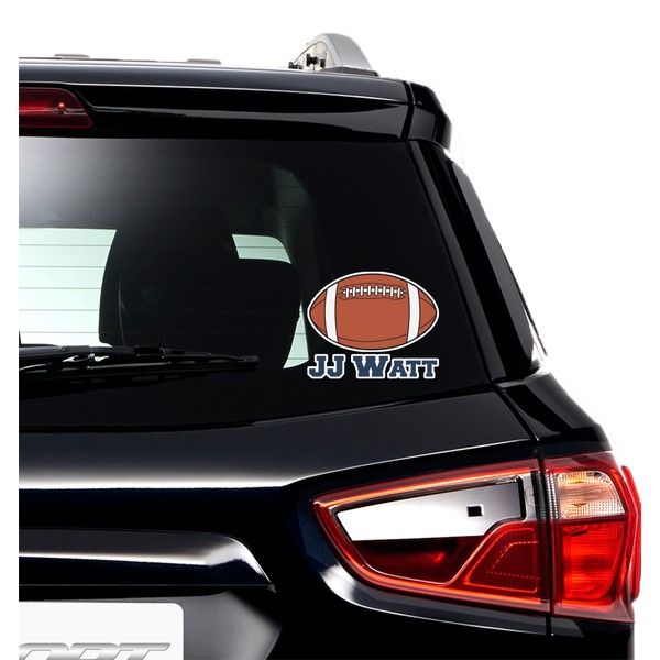 Football Jersey Graphic Car Decal (On Car Window)