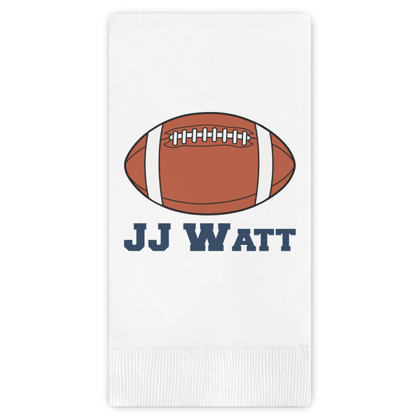 Custom Football Jersey Guest Napkins - Full Color - Embossed Edge (Personalized)