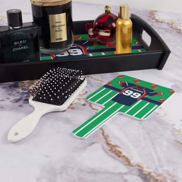 Football Jersey Hand Mirror - With Hair Brush