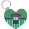 Football Jersey Heart Keychain (Personalized)