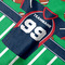 Football Jersey Hooded Baby Towel- Detail Close Up