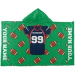 Football Jersey Kids Hooded Towel (Personalized)
