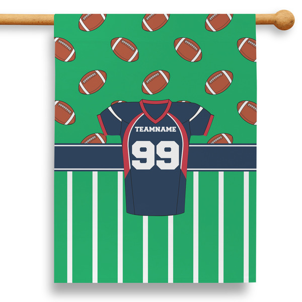 Custom Football Jersey 28" House Flag - Single Sided (Personalized)