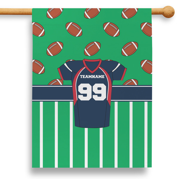 Custom Football Jersey 28" House Flag (Personalized)