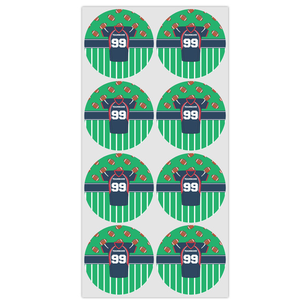 Football Jersey Icing Circle - Medium - Set of 8