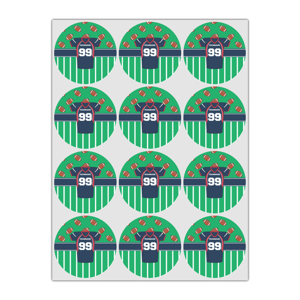 Football Jersey Icing Circle - Small - Set of 12