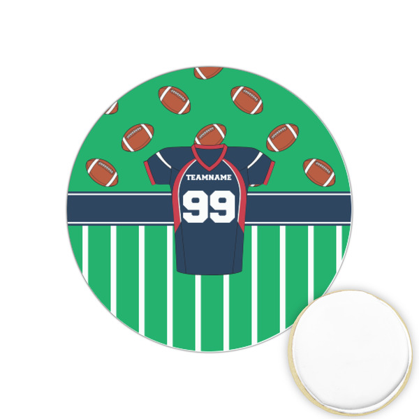 Custom Football Jersey Printed Cookie Topper - 1.25" (Personalized)