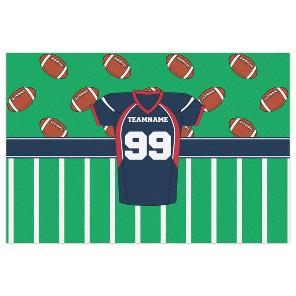 Football Jersey Indoor / Outdoor Rug - 2'x3' - Front Flat