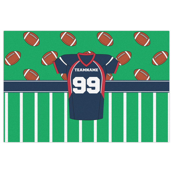 Football Jersey Indoor / Outdoor Rug - 4'x6' - Front Flat