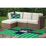 Football Jersey Indoor / Outdoor Rug - Custom Size w/ Name and Number
