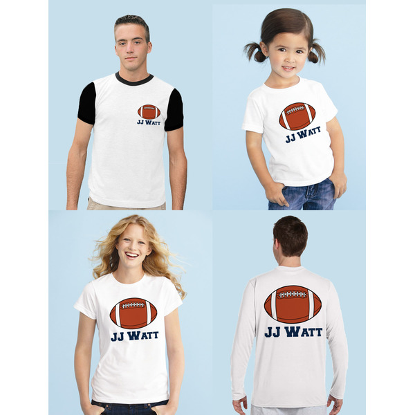 Football Jersey Iron-On Sizing on Shirts