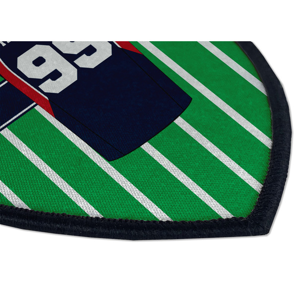 Football Jersey Iron on Shield 3 Detail