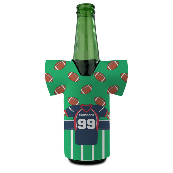 Football Jersey Jersey Bottle Cooler - FRONT (on bottle)