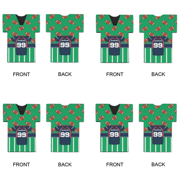 Football Jersey Jersey Bottle Cooler - Set of 4 - APPROVAL