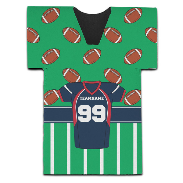 Football Jersey Jersey Bottle Cooler - Set of 4 - FRONT (flat)