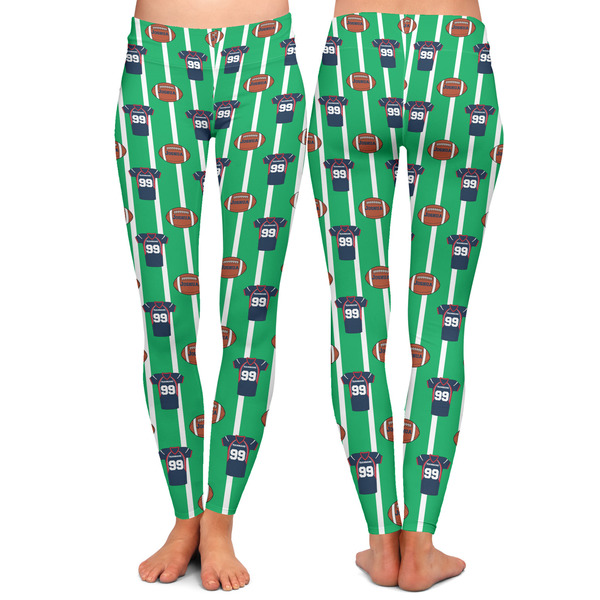 Football Jersey Ladies Leggings - Front and Back