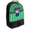 Football Jersey Large Backpack - Black - Angled View