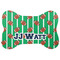 Football Jersey Bone Shaped Dog Food Mat (Personalized)