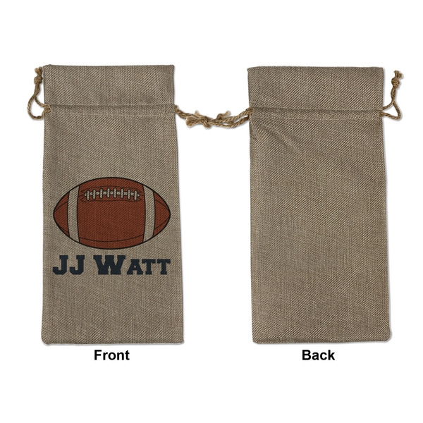 Football Jersey Large Burlap Gift Bags - Front Approval