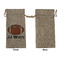 Football Jersey Large Burlap Gift Bags - Front Approval