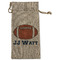 Football Jersey Large Burlap Gift Bags - Front