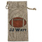Football Jersey Large Burlap Gift Bag - Front (Personalized)